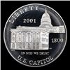 Image 2 : Proof 2001-P Capitol Modern Commem Dollar $1 Grades GEM++ Proof Deep Cameo