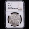 Image 2 : NGC 1887-p Morgan Dollar $1 Graded ms65 By NGC