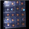 Image 2 : Page of 20 Different Date Lincoln Cents All Red, Most Gem! UNC or Better