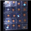 Image 2 : Page of 20 Different Date Lincoln Cents All Red, Most Gem! UNC or Better