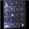 Image 3 : Page of 20 Different Date Lincoln Cents All Red, Most Gem! UNC or Better