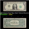 Image 1 : 1963B $1 Green Seal "Barr Note" Federal Reserve Note Grades vf+