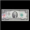 Image 2 : 1976 $2 Federal Reserve Note 1st Day of Issue, with Stamp Grades Gem CU