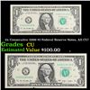 Image 1 : 2x Consecutive 2009 $2 Federal Reserve Notes, All CU! Grades CU
