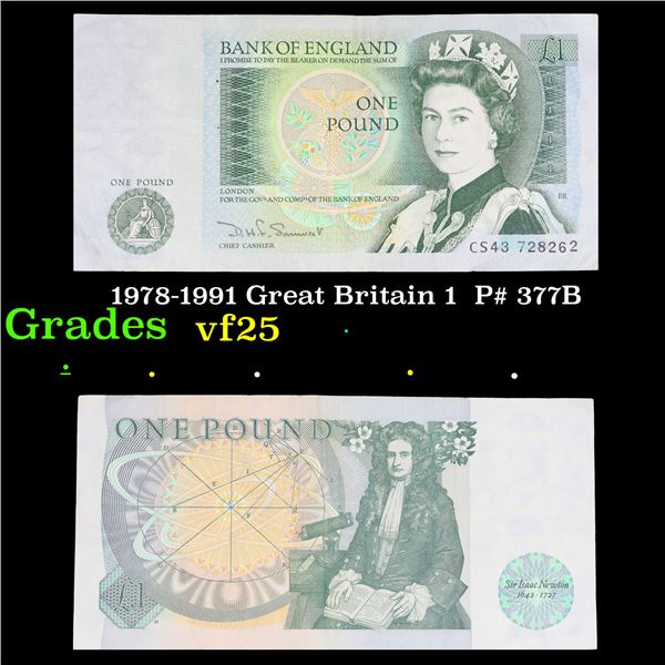 1978-1991 Great Britain 1  P# 377B Grades vf+