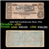 Image 1 : 1864 $10 Confederate Note, T68 Grades vf++