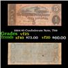 Image 1 : 1864 $5 Confederate Note, T69 Grades vf+