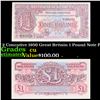 Image 1 : Set of 2 Concutive 1950 Great Britain 1 Pound Note P# M22A Grades CU