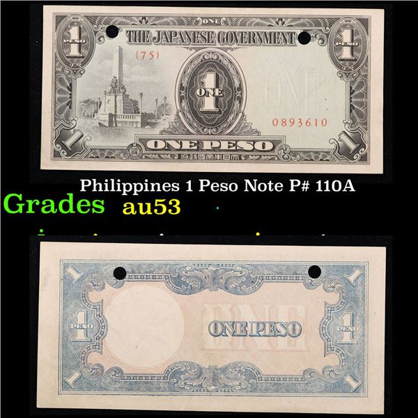 Philippines 5 Peso Note P# 110A Grades Select AU