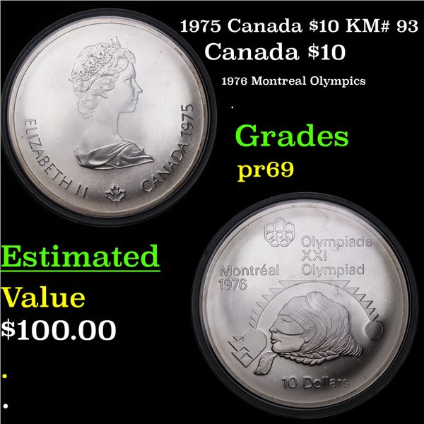 Proof 1975 Canada $10 KM# 93 Grades GEM++ Proof