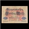 Image 2 : 1914 Germany 50 Marks WW1 First Issue P# 49a, Rare 6 Digit Serial! Grades vf+