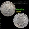 Image 1 : 1961 Bermuda 1/2 Crown KM# 907 Grades Select Unc