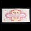 Image 3 : Set of 2 Concutive 1962 Great Britain 1 Pound Note P# M36A Grades CU