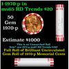 Image 1 : Shotgun Lincoln 1c roll, 1970-p 50 pcs Bank Wrapper.