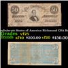 Image 1 : 1864 $50 Confederate States of America Richmond CSA Bank Note T-66 Grades vf+