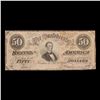 Image 2 : 1864 $50 Confederate States of America Richmond CSA Bank Note T-66 Grades vf+