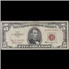 Image 2 : 1963 $5 Red seal United States Note Grades vf+