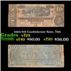 Image 1 : 1864 $10 Confederate Note, T68 Grades vf+