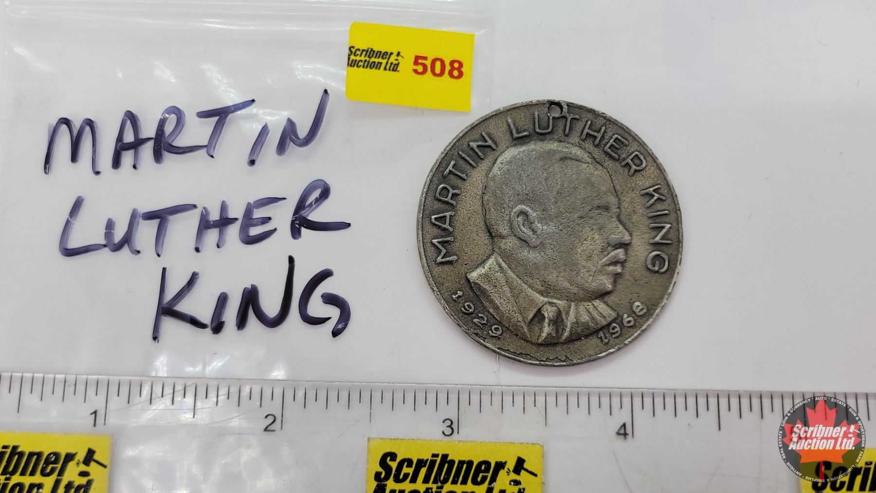 Martin Luther King 1929-1968 (Commemorative Token) : (Note: Holed)