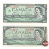 Image 6 : Canada $1 Bills 1967 *Replacements (10) Variety : (See Pics for Varieties, Conditions, Serial Number