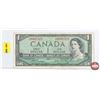 Image 1 : Canada $1 Bill 1954 (Low Serial #) : Beattie/Rasminsky #YO0001523 (See Pics for Varieties, Condition