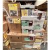 Image 1 : Large pallet of misc items including - lampshades, vases, lamps, records, books, etc... (items may v