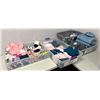 Image 1 : Group of 5 bins of assorted baby cloths