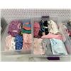 Image 2 : Group of 4 bins of assorted baby cloths