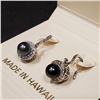 Image 1 : Black Tahitian Pearl Earrings