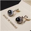 Image 3 : Black Tahitian Pearl Earrings