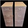 Image 1 : Two 3-Drawer Locking File Cabinets