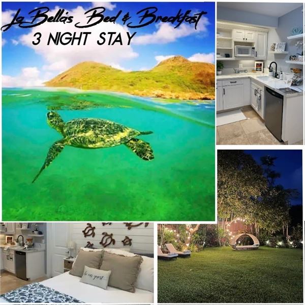 Three Night Stay at the Beautiful La Bella's Bed & Breakfast in Kailua