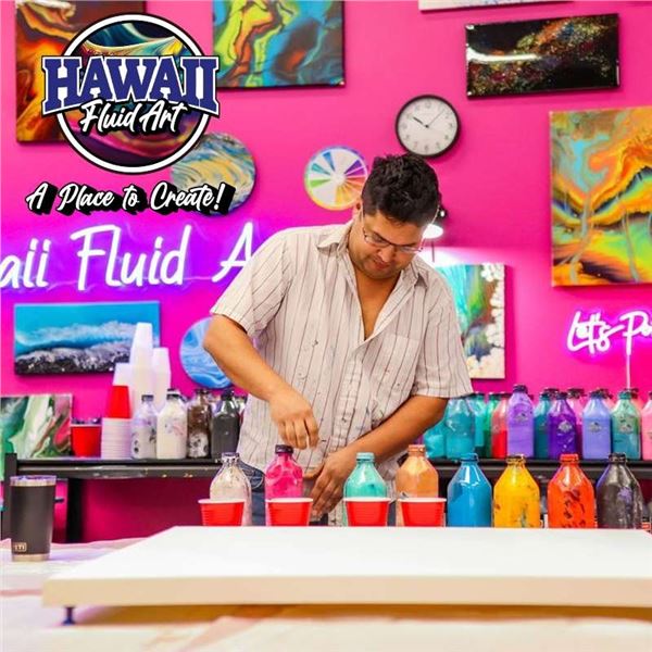 $210 Certificate to Hawaii Fluid Art