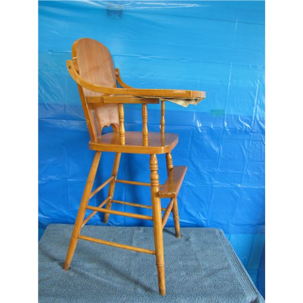 Wood Childs high chair