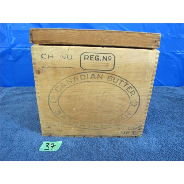 Canadian butter box from Saskatchewan
