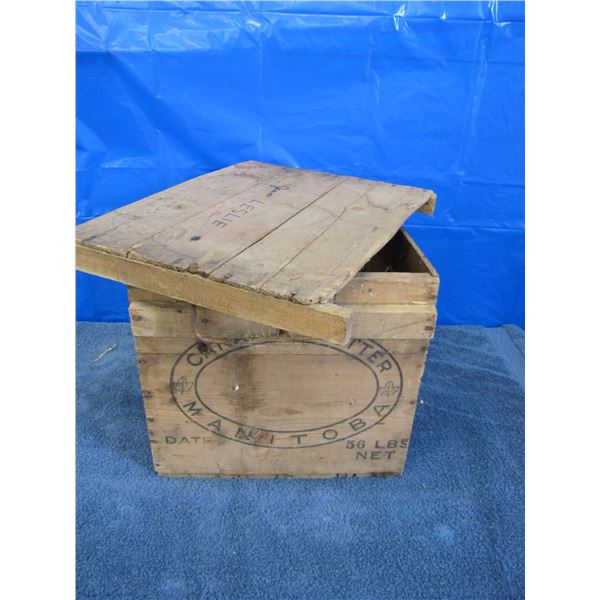 Canada butter box stamped Manitoba