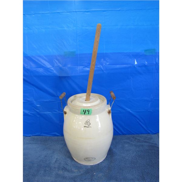 Medalta Potteries limited 4 gallon  stone ware butter churn