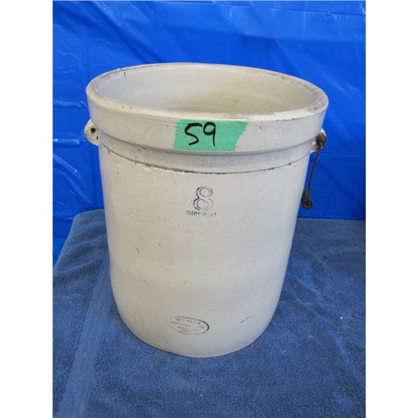 Medalta Potteries stoneware 8 gallon crock