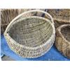 Image 7 : Set of four various woven willow baskets