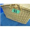 Image 11 : Wicker picnic basket Has been repaired