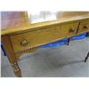 Image 11 : Gibbard walnut furniture consisting of headboard and footboard with side rails - approx 55" - some d