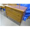 Image 13 : Gibbard walnut furniture consisting of headboard and footboard with side rails - approx 55" - some d