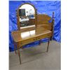 Image 8 : Gibbard walnut furniture consisting of headboard and footboard with side rails - approx 55" - some d