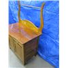 Image 2 : Wood wash basin cabinet with harp for hanging towels