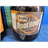 Image 6 : Set of two A&W root beer one gallon finger glass jugs with paper labels