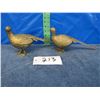 Image 1 : Set of two brass pheasants