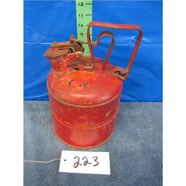 Explosion proof fuel can