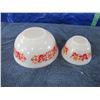Image 7 : Set of two Pyrex mixing bowls