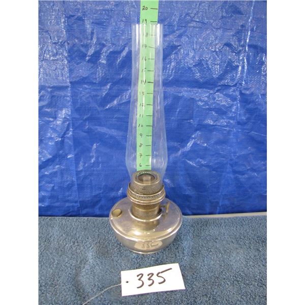 Vintage Oil Aladdin lamp with Chrome base