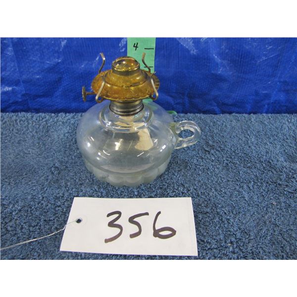 Vintage oil finger lamp no glass chimney